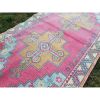 Distressed Oriental Turkish Oushak Carpet, Decorative Rug | Area Rug in Rugs by Vintage Pillows Store. Item made of wool with fiber