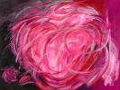 Bold As Love | Oil And Acrylic Painting in Paintings by Eugenie Diserio. Item made of canvas compatible with mid century modern and contemporary style