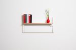 Folding Wall Shelf | Fläpps Shelf 80x40-2 | Wide Bookshelf, Plant Shelf, Birch Plywood, White | Shelving in Storage by AMBIVALENZ