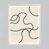 Japandi Wall Art, Minimalist Abstract Line Art Print | Prints in Paintings by Capricorn Press. Item composed of paper in boho or minimalism style