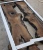 Custom Order Clear Epoxy Walnut Wood Dining Table | Live | Tables by LuxuryEpoxyFurniture. Item made of wood & synthetic