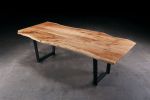 Live Edge Maple Timberbeast Dining Table | Tables by Urban Lumber Co.. Item composed of maple wood & steel