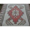 1970s Square Vintage Flat Weave Turkish Rug - 3'10'' x 4' | Area Rug in Rugs by Vintage Pillows Store. Item composed of cotton and fiber