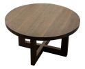 Round Wood Coffee Table | Orchard Table | Tables by Alabama Sawyer. Item composed of wood and steel