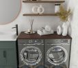 Washer and Dryer Topper, Wooden Countertop For Laundry Room | Furniture by Picwoodwork. Item made of wood