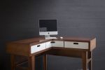 Corner Standing Desk | Tables by ROMI. Item made of wood compatible with minimalism and mid century modern style