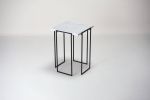 Kaus - Carrara marble side table | Tables by DFdesignLab - Nicola Di Froscia. Item made of steel with marble works with minimalism & contemporary style