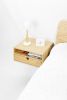 Floating Nightstand Bedside Table | Storage by Manuel Barrera Habitables. Item made of oak wood