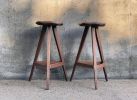Tripod Stool, tabouret, Distressed Wood Counter stool, USA made | Chairs by Marco Bogazzi