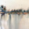 Against the Wind – Original Abstract Watercolor Landscape, Framed | Paintings by Susi Schuele Art