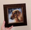 Custom pet portrait dog painting original, Brown dog paintin | Oil And Acrylic Painting in Paintings by Natart. Item composed of canvas and synthetic in contemporary style