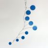 Blue Baby Mobile Art Bubble Wave as seen in NCIS New Orleans | Wall Sculpture in Wall Hangings by Skysetter Designs. Item made of metal works with modern style