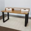 Albright Desk - 60 - Blonde Stained Maple | Tables by ROMI. Item composed of maple wood in minimalism or mid century modern style