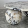 Calacatta viola round marble table | Coffee Table in Tables by AYMARBLEDESIGN LLC