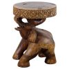Haussmann® Wood Chang End Table 15 D x 20 inch High Walnut | Tables by Haussmann®