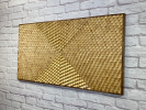 HURRICANE Geometric Wood Wall Art / Unique Modern Sound Acou | Wall Sculpture in Wall Hangings by ArtMillWork Design. Item composed of wood