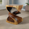 Haussmann® Wood Double Twist End Table 15 x 15 x 20 in High | Tables by Haussmann®