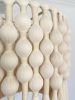 Handmade Macrame Chandelier, Bohemian Beige Tassel Pendant Light, Boho Fringe Ceiling Lamp for Modern Home & Hotel Decoration | Macrame Wall Hanging in Wall Hangings by RavaTapestryArt