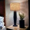Noirjute Table Lamp | Lamps by Home Blitz. Item made of fabric with metal