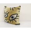 10" x 14" Small Yellow Eye Pillow - Silk Ethnic Velvet | Sham in Linens & Bedding by Vintage Pillows Store. Item composed of cotton and fiber