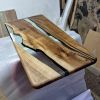 Ultra Clear Epoxy Resin Coffee Table | Tables by Ironscustomwood. Item composed of walnut and steel