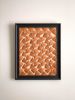 11x14 Vegetable-Tanned Leather Fan Pattern Wall Art | Sculptures by Leather Spring Studio