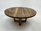 Custom Order Table - Walnut Round Dining Table - Live Edge | Tables by TigerWoodAtelier. Item composed of walnut compatible with minimalism and contemporary style