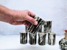 coffee serving set, coffee cups, rectangular tray and saucer | Drinkware by YomYomceramic. Item composed of ceramic
