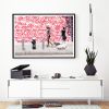 Colorful New York City street photograph, 'Lady Walks Dogs' | Photography by PappasBland. Item composed of paper in contemporary or urban style