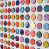 Three Hundred And Twenty Four Splash Dots Painting With Gold Leaf 2 | Collage in Paintings by Amelia Coward