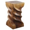 Haussmann® Wood Triple Twist stool-stand 12 in SQ x 22 in | Chairs by Haussmann®