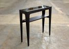 Glass Top Console Table – Mid-Century Modern Entryway or Sofa Table, Solid Wood Hardwood, Handcrafted, Made in USA | Tables by Marco Bogazzi