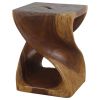 Haussmann® Original Wood Twist Stool 14 X 14 X 20 | Chairs by Haussmann®