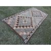 1950s Vintage Diamond Turkish Kilim Rug - 4'8'' x 9'4'' | Area Rug in Rugs by Vintage Pillows Store. Item composed of fiber