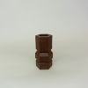 Vase Hexad 03 - Dark Brown | Vases & Vessels by Tropico Studio. Item made of synthetic
