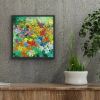 Mini Lilies | Oil And Acrylic Painting in Paintings by Checa Art. Item composed of canvas