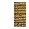Striped Yellow Turkish Kilim With Tulu Details 6'8'' X 7'5'' | Area Rug in Rugs by Vintage Pillows Store