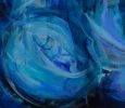 Love in Blue | Oil And Acrylic Painting in Paintings by Gabriela Tolomei