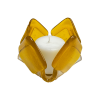 Transparent Yellow Glass Candleholder | Candle Holder in Decorative Objects by Sand & Iron