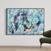 "Neon Creatures of the Deep" | Oil And Acrylic Painting in Paintings by Kate Kabissky. Item composed of canvas and synthetic