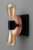 Duel Bulb Wall Light - Model No. 8169 | Sconces by Peared Creation. Item made of copper