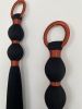 Macrame Wall Hanging, Modern Black Fiber Art, Minimalist Wall Decor, Statement Tassel Hanging, Handmade Luxury Home Decor | Wall Hangings by İnanç Yılmaz