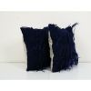 Vintage Wool Turkish Shaggy Tulu Pillow - A Pair 16" x 16" | Sham in Linens & Bedding by Vintage Pillows Store. Item made of cotton & fiber