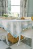 Table Throw - Lotus (Large), Lotus Neutral & Saltwater | Linens & Bedding by Mended. Item composed of cotton