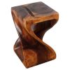 Haussmann® Wood Twist End Table 15 x 15 x 23 inch | Tables by Haussmann®