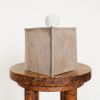 Warm Caramelized Taupe Hair-On-Hide Tissue Box Cover | Toiletry in Storage by Vantage Design