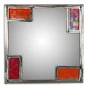 Metal Mirror With Iridescent Glass | Decorative Objects by Sand & Iron