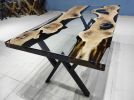 Custom Order Clear Epoxy Walnut Tree Dining Table | Tables by LuxuryEpoxyFurniture. Item composed of wood & synthetic