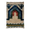 Vintage Turkish Mohair Tulu Rug with Vase Design | Area Rug in Rugs by Vintage Pillows Store. Item made of fabric with fiber