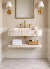 Calacatta Gold Marble Sink with Shelf | Water Fixtures by Vero Marble
